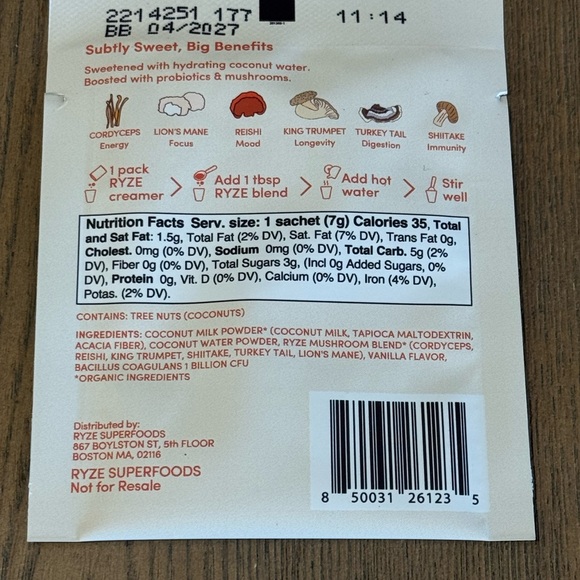 Mushroom Coffee and Various Superfood Creamer Set and Mushroom Multi Gummie NEW - Picture 9 of 12